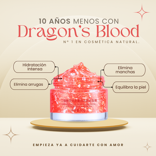 Crema facial rejuvenecedora ¡10 Años Menos! Dragon's Blood para piel más joven y radiante